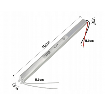 BERGE Zdroj pro LED nábytek ultra slim 24V - 60W - 2,5A - IP20