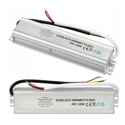BERGE LED hermetický zdroj - 12V - 100W - 8,33A - IP67