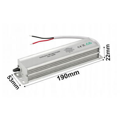 BERGE LED hermetický zdroj - 12V - 100W - 8,33A - IP67