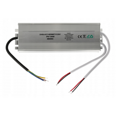 BERGE LED hermetický zdroj - 12V - 200W - 16,67A - IP67