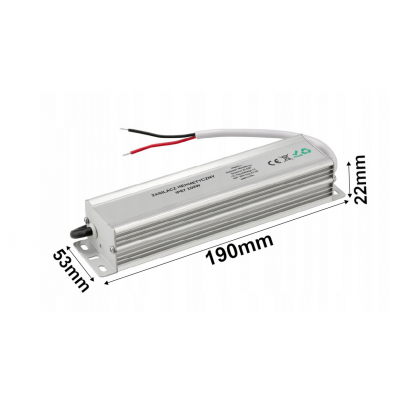 BERGE LED hermetický zdroj - 24V - 120W - 5A - IP67