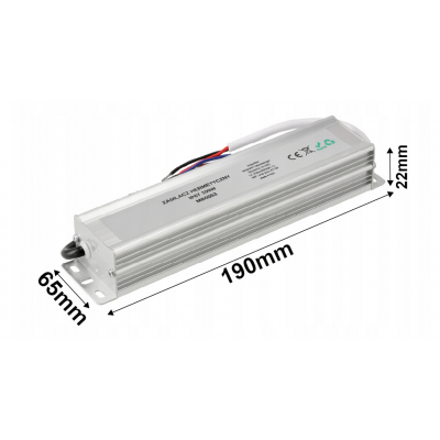 BERGE LED hermetický zdroj - 24V - 150W - 6,25A - IP67