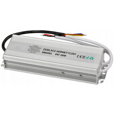 BERGE LED hermetický zdroj - 24V - 150W - 6,25A - IP67