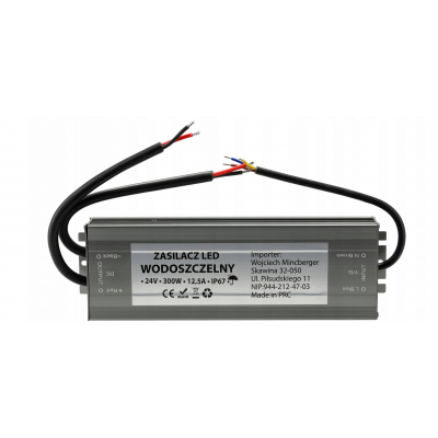 BERGE LED hermetický zdroj - 24V - 300W - 12,5A - IP67