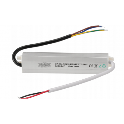 BERGE LED hermetický zdroj - 24V - 36W - 1,5A - IP67