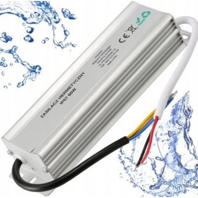 BERGE LED hermetický zdroj - 24V - 80W - 3,3A - IP67