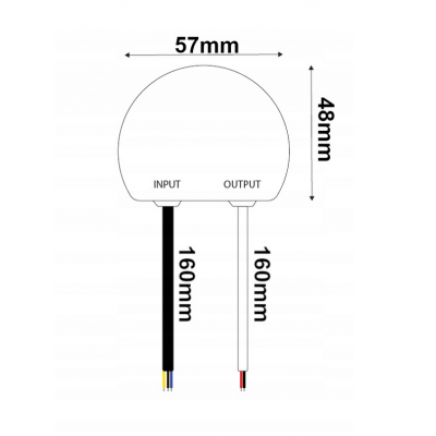BERGE LED zdroj do boxu - 24V - 10W - 0,42A - IP67