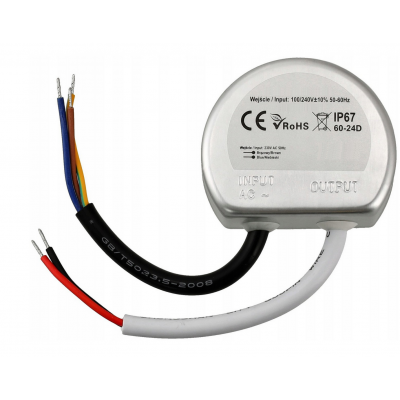 BERGE LED zdroj do boxu - 24V - 15W - 0,63A - IP67