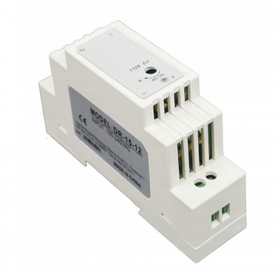 BERGE LED zdroj na DIN lištu 24V - 15W - 0,63A
