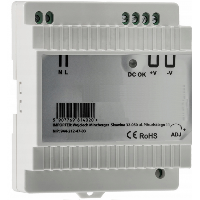 BERGE LED zdroj na DIN lištu 24V - 45W - 1,88A