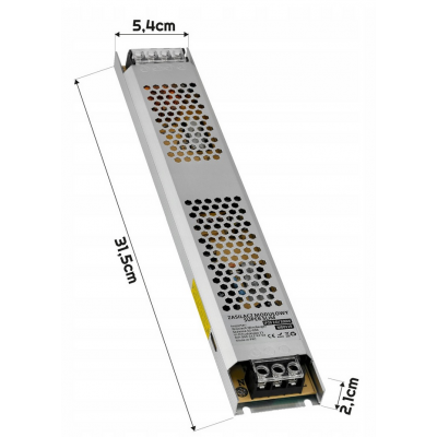 BERGE LED zdroj slim 24V - 300W - 12,5A - IP20