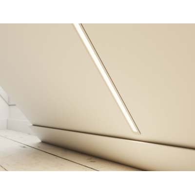 Led-Labs LED profil LUMINES typ U bílý lakovaný 1m