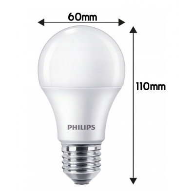 PHILIPS 2x LED žárovka Philips E27 - 4,9W - 470lm - 2700K