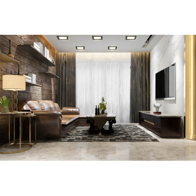 BERGE Čtvercový zapuštěný LED panel 6W - 660lm - 4000K - černý