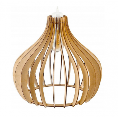 BERGE Dřevěná závěsná stropní lampa Aladdin