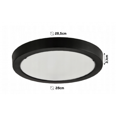 BERGE LED kulaté stropní svítidlo přisazené - 24W - 2640lm - 4000K