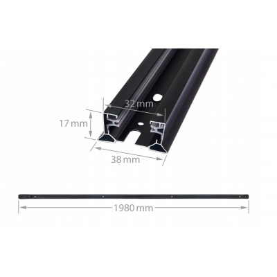 BERGE LED lišta 3m (2m+1m) s konektorem a 5 bodovými světly GU10