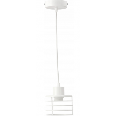 BERGE LED stropní závěsná lampa s pružinou bílá