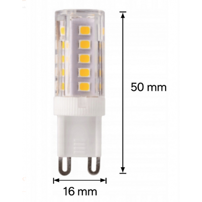 ECOLIGHT LED žárovka - G9 - 3W - 350Lm - neutrální barva