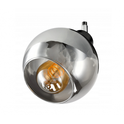 BERGE Skleněné stínidlo pro stropní lampu - kouřová koule