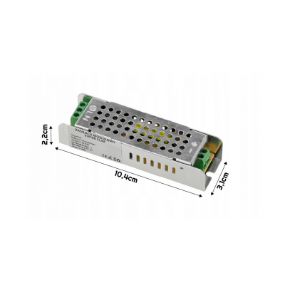 BERGE Tenký napájecí zdroj - 12V - 24W - 2A - IP20