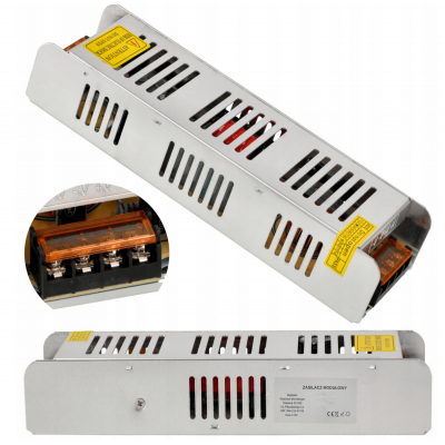 BERGE Tenký napájecí zdroj - 12V - 250W - 20,83A - IP20
