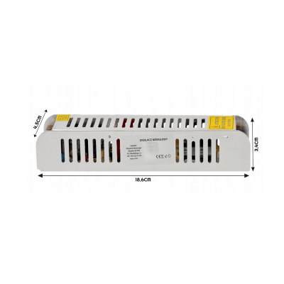 BERGE Tenký napájecí zdroj - 24V - 120W - 5A - IP20