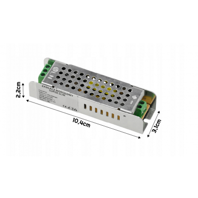 BERGE Tenký napájecí zdroj - 24V - 36W - 1,5A - IP20