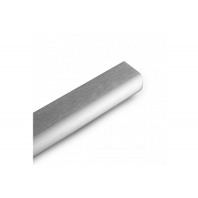 Nábytková klika GTV HEXA, C 160 mm, L 190 mm, Al, kartáčovaná ocel