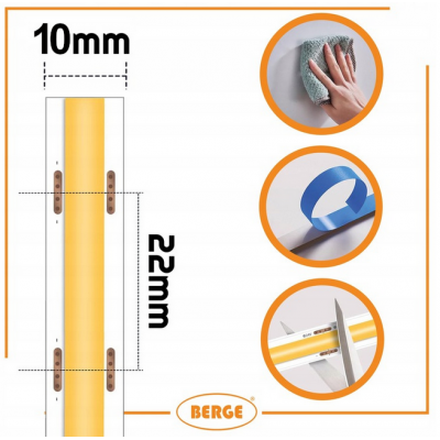 BERGE LED pásek COB Neon 12V - 528D - 15W/m - IP20 - 1650lm - 50m - teplá barva