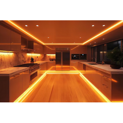 BERGE LED pásek COB Neon 24V - 480D - 9W/m - IP20 - 50m - 990lm - teplá barva