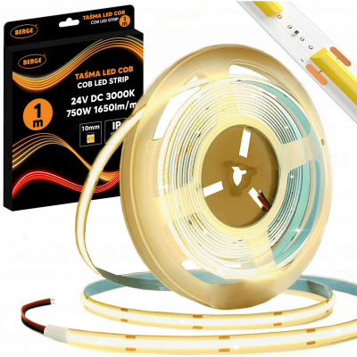 BERGE LED pásek COB Neon 24V - 528D - 15W/m - IP20 - 1m - 1650lm - teplá barva