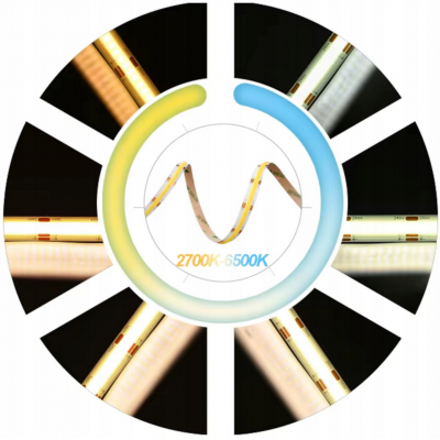 BERGE LED pásek COB Neon CCT 12V - 608D - 22W/m - IP20 - 2200lm/m - 50m