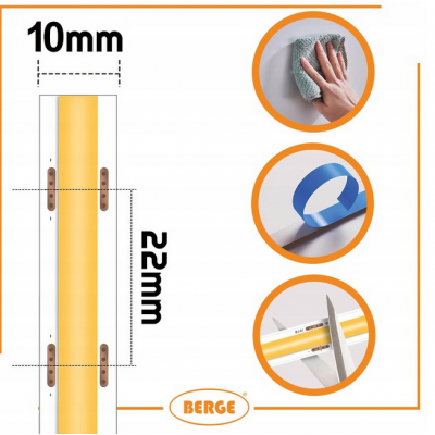 BERGE LED pásek COB Neon CCT 12V - 608D - 22W/m - IP20 - 2200lm/m - 50m