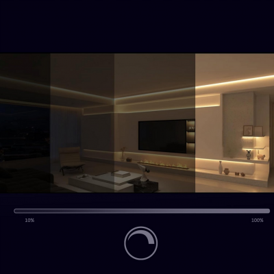 BERGE LED pásek COB Neon CCT 12V - 608D - 22W/m - IP20 - 2200lm/m - 50m