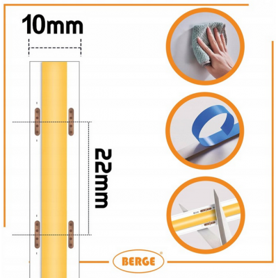 BERGE LED pásek COB Neon CCT 24V - 608D - 22W/m - IP20 - 50m