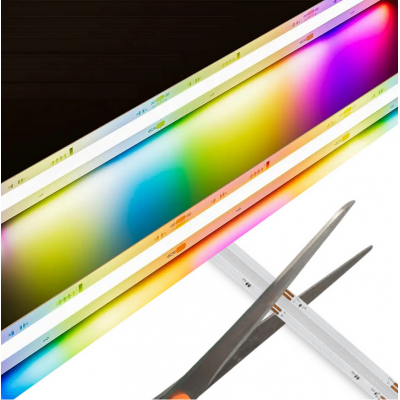 BERGE LED pásek RGB Neon COB 12V - 450D - 15W/m - IP20 - 50m