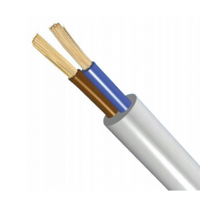 BERGE Kulatý elektrický kabel OMY 2x0,75 mm - 1 m