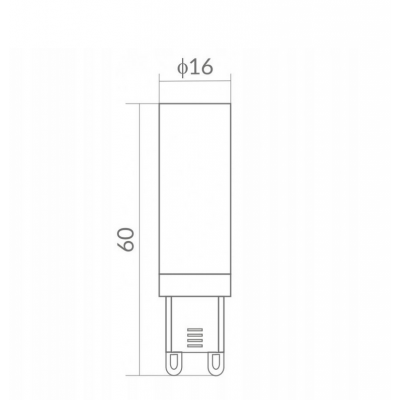 ECOLIGHT LED žárovka - G9 - 7W - 630Lm - studená barva Ekologické světlo