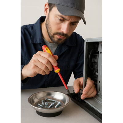 CROWNMAN Magnetická dílenská miska na šroubky 150 mm