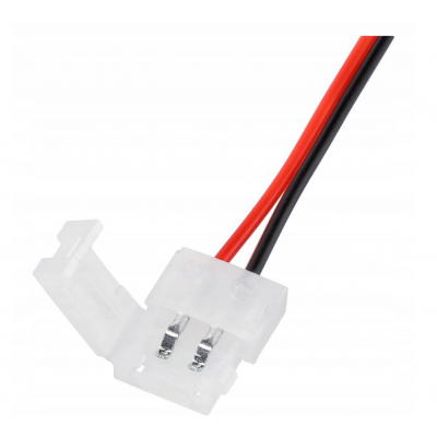 ECOLIGHT Mono klip konektor LED pásku - 8mm 2pin kabel