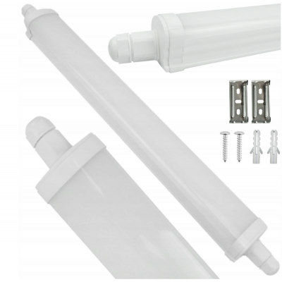 ECOLIGHT Hermetická lineární lampa 60cm - 30W - neutrální barva