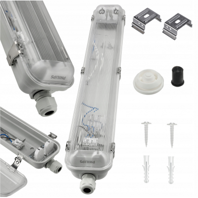 PHILIPS Hermetické LED svítidlo Philips - 2x60cm - pro LED trubice