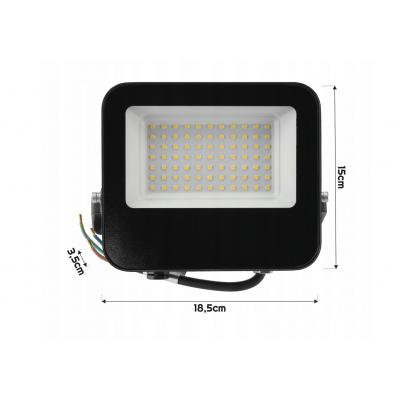 BERGE LED reflektor Heros 50W - IP65 - neutrální bílá