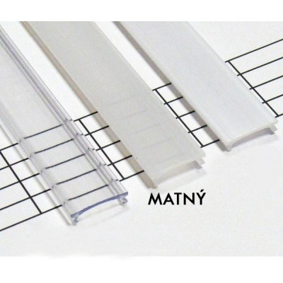 BERGE Matný difuzor KLIK pro profily A, B, C, 1m