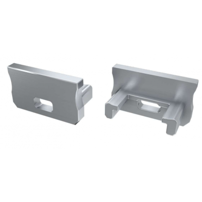 LUMINES Krytka pro profil LED LUMINES A - šedá s otvorem