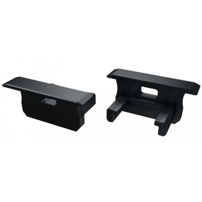 LUMINES Krytka pro profil LED LUMINES B - černá s otvorem