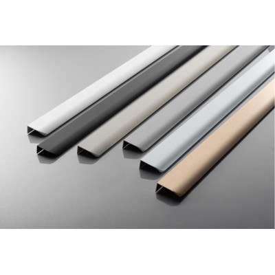 Nábytková úchytka GTV HEXA, C 2x256 mm, L 596 mm, Al, černá matná