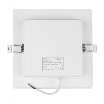 ECOLIGHT LED stropní svítidlo zapuštěné 12W 1200lm 4000K čtvercové