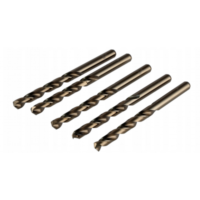 CROWNMAN Sada 5 kobaltových vrtáků HSS 5% M35